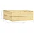 Vidaxl Vrtna miza 75x75x31 cm impregnirana borovina