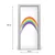 tulup.si Nalepka na vratih Rainbow 85x205 cm