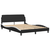Okvir kreveta Viana bez madraca crno-bijeli 140x200 cm umjetna koža