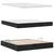 Krevet s od storage s madracem Crna 160 x 200 cm Baršun