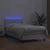 Krevet box spring s madracem LED bijeli 90x200 cm umjetna koža