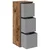 Kreveta s ladicama Staro drvo 30,5 x 27 x 84,5 cm