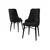 Hanah Home Set stolica Neta, 46x95x42 cm, 6 komada, Crne