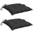 Jastuci za stolice 2 kom crni 40 x 40 x 7 cm od tkanine Oxford