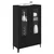 Highboard Crni hrast 70 x 31 x 115 cm Obrađeno drvo i čelik