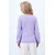 Trend Alacati Stili Ženska bluza dugih rukava Alc-X12929, Ljubičasta