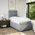 Vidaxl Box spring postelja z vzmetnico svetlo siva 90x190 cm blago