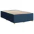 vidaXL Postelja boxspring z vzmetnico Modra 120 x 200 cm Blago
