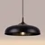 Sollux SL.1330 - Luster na sajli GINA 1xE27/15W/230V prečnik 38 cm crna