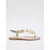 Trendyol Shoes Ženske sandale TAKSS25SD00008, Zlatne boje