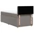 Vidaxl Box spring postelja z vzmetnico taupe 90x200 cm blago