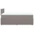 Vidaxl Box spring postelja z vzmetnico taupe 120x190 cm blago