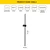 Opviq Zidna lampa 3000K, 18W LED, Crna