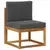 Set vanjskih sofa 8 kom. Prirodna i antracit