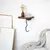 HANAH HOME Zidna polica Leo Chesnut Black