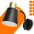 Zidna lampa 1xE27/20W/230V crna/zlatna