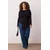 Trendyol Curve Ženska bluza Tbbaw26Af00014, Crna