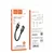 Hoco OTG USB-C na Lightning adapter Hoco 3A 0,1 m U107 črn