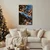 Slika zimske iglice v toplem bokehu - 40x60