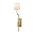 Opviq Zidna lampa Lumora-15333, 16x22x72cm, IP20, Zlatno-bela boje