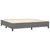 vidaXL Box spring postelja z vzmetnico LED temno siva 200x200 cm blago