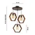 OPVIQ Luster Hexagon Triple Dark G Glass