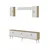 Hanah Home TV komoda Demet, hrast Sapphire / bela