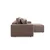 Atelier del Sofa Ugaona garnitura Pirlo 145x43x206cm Braon