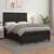 Vidaxl Box spring postelja z vzmetnico črn 140x200 cm umetno usnje