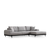 Atelier del Sofa Ugaona garnitura Eti 98x78x280cm Siva