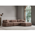 ATELIER DEL SOFA Doblo 3 Seater with Pouffe ( L1 O1 1R Pouffe) Cappuccino