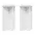 Stalak za biljke 2 pcs Bijela visokog sjaja O40 x 60 cm