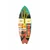 WallXpert dekorativna daska za surf od pleksiglasa Mvsf40M, šarena ilustracija sa simbolima Meksika, kaktusom i piramidom, 36 x 100 cm
