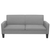 2-dijelni set sofa od tkanina svjetlosivi