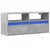 Zidni TV ormarić s LED svjetlima boja betona 100x31x45 cm