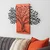 Arbre de Vie-4 RedBlack Decorative Wooden Wall Accessory