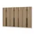 Hanah Home Ormar Noah-8281, 315x210x35 cm, Boje hrasta