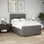 vidaXL Box spring postelja z vzmetnico taupe 140x190 cm blago