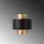 Opviq Zidna lampa Noctra-15351, 24x25x15cm, IP20, Zlatno-crna boje