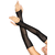 Leg Avenue Stitched Up Fishnet Arm Warmers 2676 Black