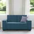 vidaXL Dvosed moder 160x78x84 cm žamet