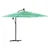 Vrtni suncobran s drvenim stupom zeleni 246x246x230 cm