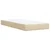 vidaXL vidaXL Box spring postelja z vzmetnico krem 100x200 cm blago, (21291888)