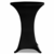VIDAXL raztegljivo pregrinjalo za visoke barske mize (obseg 80cm, 2 kosa), črno