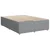 Vidaxl Box spring postelja z vzmetnico svetlo siva 140x200 cm blago