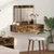 Vidaxl Toaletna mizica Rjava 83 x 40 x 70 cm Konstruiran les