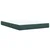 vidaXL Box spring postelja z vzmetnico temno zelen 140x190 cm žamet
