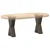 Noge za klub stolić X-oblik 2 kom Prirodni čelik 28 x (42-43) cm Čelik