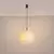 Sollux SL.1850 - Luster na sajli NEVIA 1xE27/15W/230V prečnik 40 cm mermer/bež