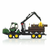 BRUDER traktor John Deere z nakladalko + prikolica 02133